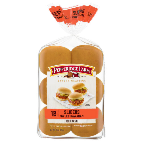 Pepperidge Farm Bakery Classics Sweet Hawaiian Slider Buns