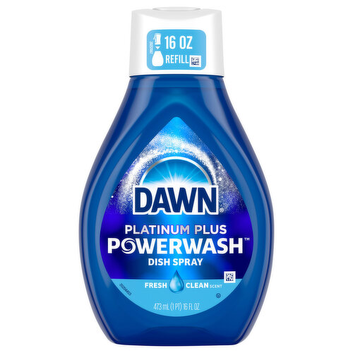Dawn Platinum Dish Spray, Dish Soap, Fresh Scent Refill