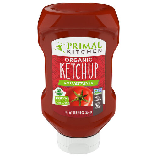 Primal Kitchen Unsweetened Squeeze Ketchup