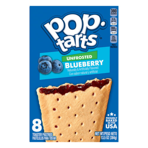 Pop-Tarts Unfrosted Blueberry Toaster Pastries