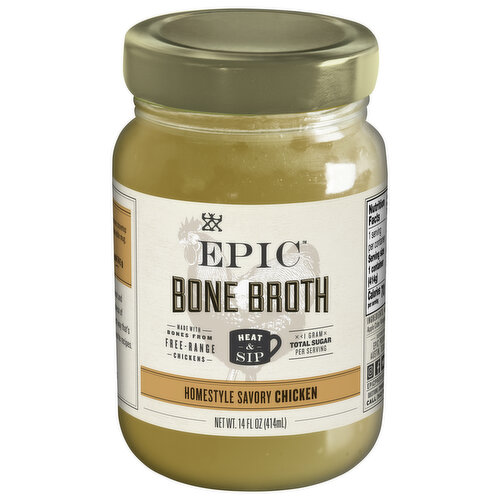 Epic Bone Broth, Homestyle Savory Chicken