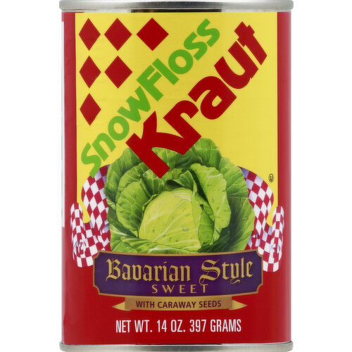 Snow Floss Kraut, with Caraway Seeds, Bavarian Style, Sweet