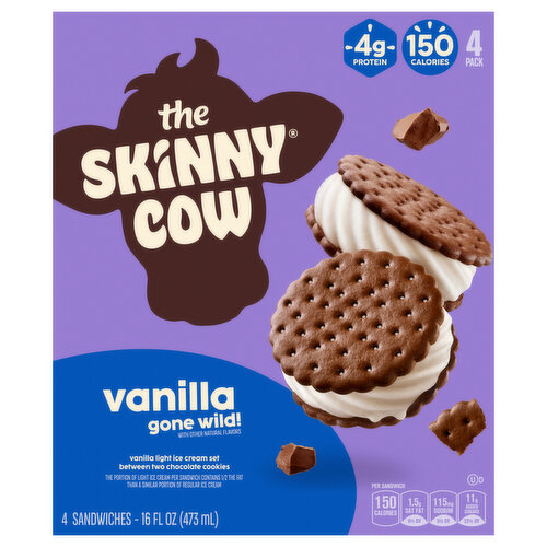 Skinny Cow Ice Cream Sandwiches Vanilla