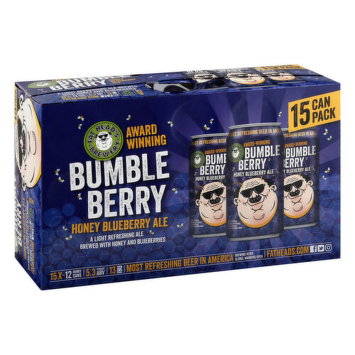 Fat Head's Brewery Beer, Bumble Berry, Honey Blueberry Ale