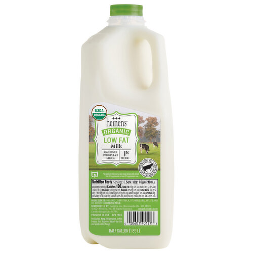 Heinen's Organic 1% Low Fat Milk