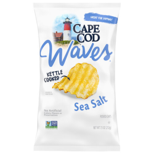 Cape Cod Sea Salt Waves Kettle Cooked Potato Chips