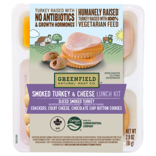 Greenfield Smoked Turkey and Cheese Lunch Kit