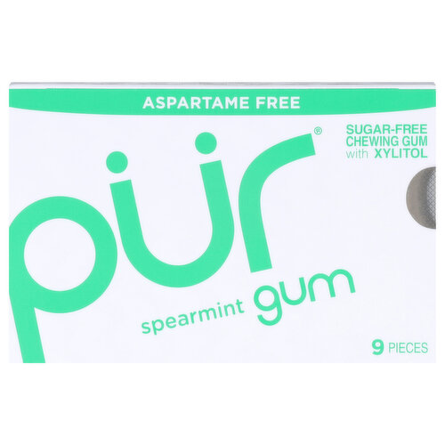 Pur Chewing Gum, Aspartame Free, Spearmint