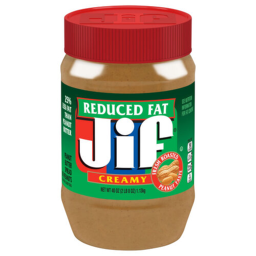 Jif Peanut Butter, Reduced Fat, Creamy
