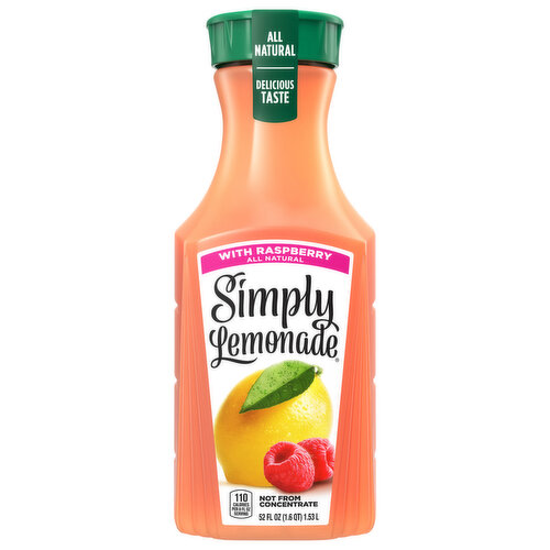 Simply Lemonade With Raspberry, All Natural Non-Gmo