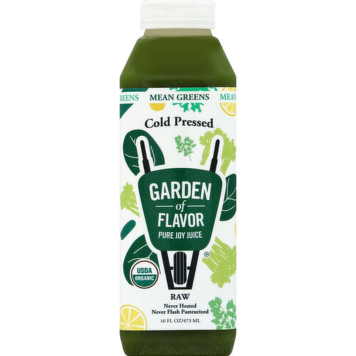 Garden of Flavor Cold-Pressed Juice, Mean Greens