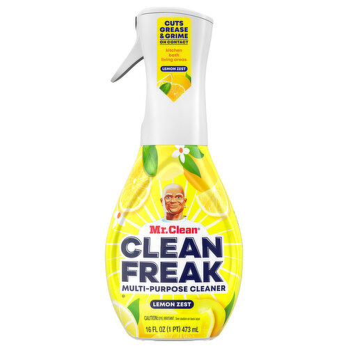 Mr. Clean Clean Freak Deep Cleaning Mist Multi-Surface Spray, Lemon Zest Scent Starter Kit