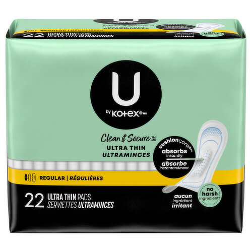 Kotex Pads Ultra Thin Regular Unscented