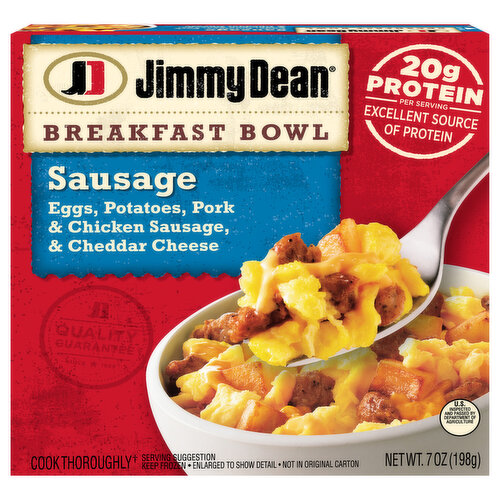 Jimmy Dean Sausage Breakfast Bowl, Frozen