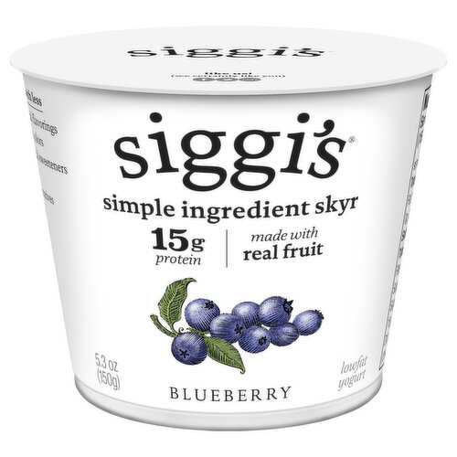 Siggi's Icelandic Style Skyr Blueberry Lowfat Yogurt