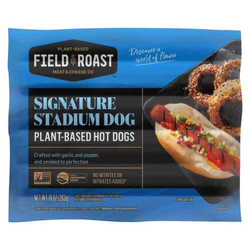 Field Roast Hot Dogs, Signature Stadium Dog, Plant-Based