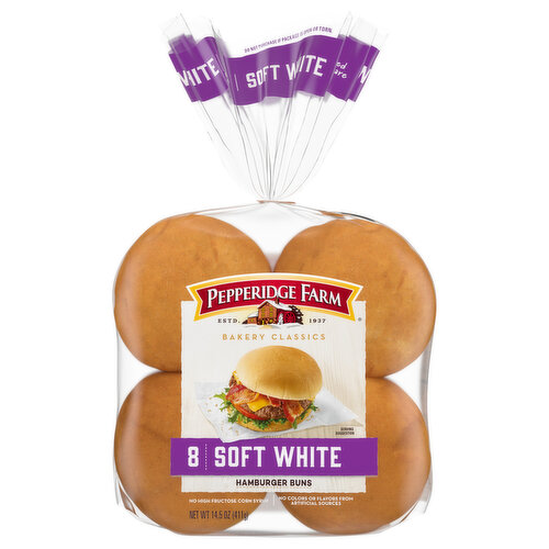 Pepperidge Farm Soft White Hamburger Buns