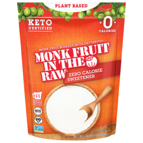 Monk Fruit in the Raw Sweetener, Zero Calorie
