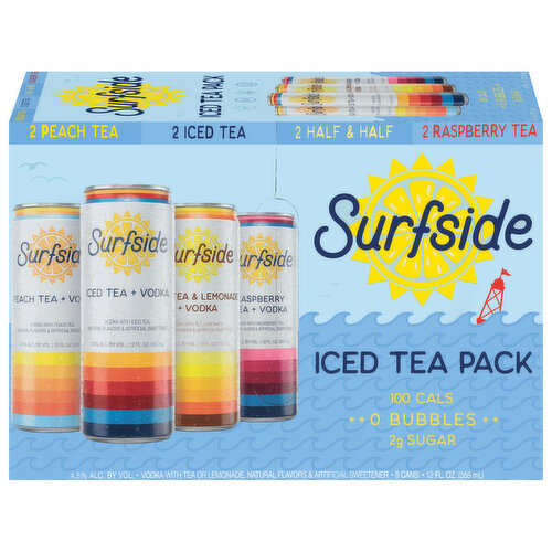 Stateside, Surfside Iced Tea Vodka Variety Pack, USA