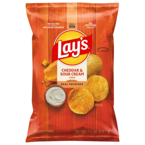Lay's Cheddar And Sour Cream Potato Chips