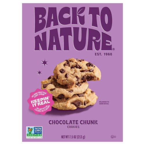Back To Nature Cookies Chocolate Chunk