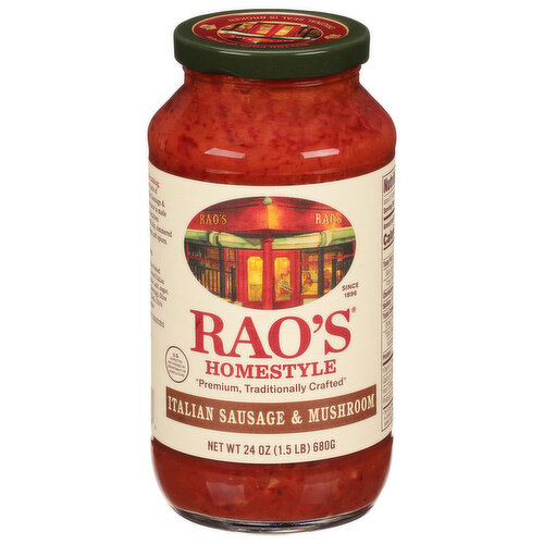 Raos Sausage And Mushroom Pasta Sauce