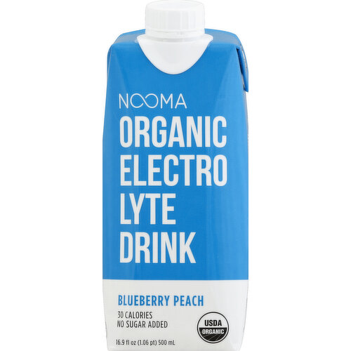 NOOMA Electrolyte Drink, Organic, Blueberry Peach