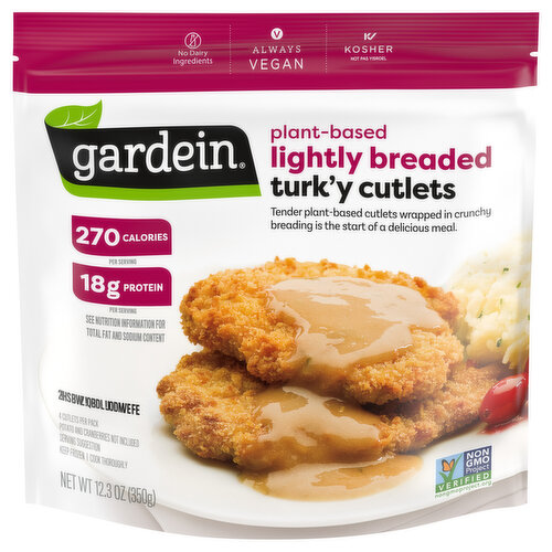 Gardein Lightly Breaded Turk'y Cutlet