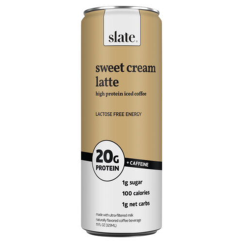 Slate High Protein Iced Coffee Sweet Cream Latte