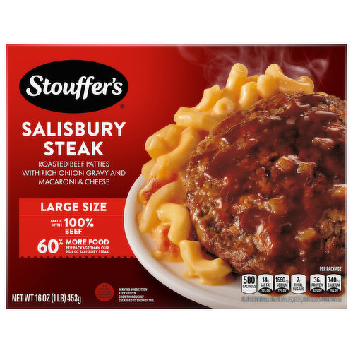 Stouffer's Large Size Salisbury Steak Frozen Meal