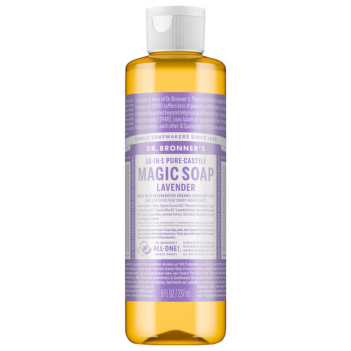 Dr. Bronner's 18-In-1 Hemp Pure-Castile Soap Lavender