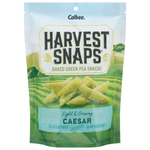 Calbee Harvest Snaps Snack Salad Baked Snapea Crisps, Caesar