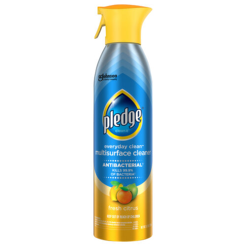 Pledge Antibacterial Multisurface Cleaner Aerosol Fresh Citrus