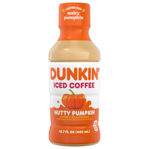 Dunkin Donuts Iced Coffee Nutty Pumpkin