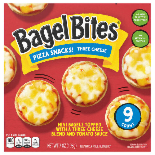 Bagel Bites Three Cheese Mini Pizza Bagel Frozen Snacks