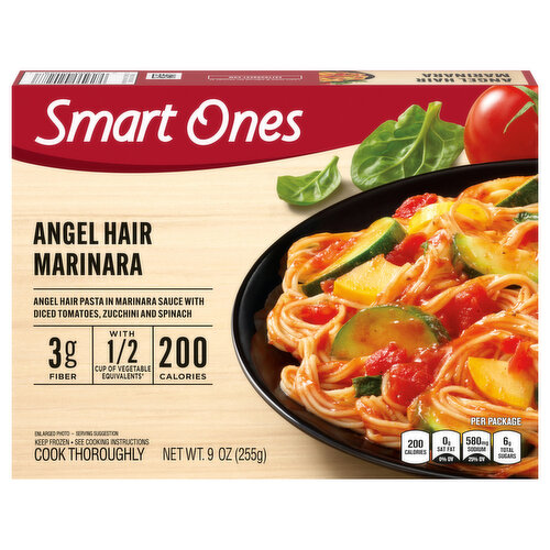 Smart Ones Angel Hair Pasta Marinara with Spinach & Zucchini Frozen Meal