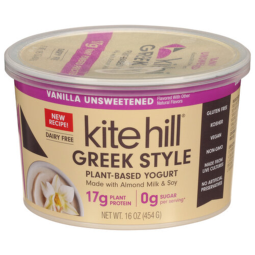 Kite Hill Plant-Based Greek Yogurt Vanilla Unsweetened