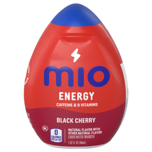 MiO Black Cherry Naturally Flavored Liquid Water Enhancer with Caffeine & B Vitamins