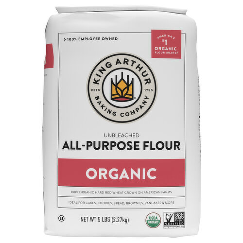King Arthur Baking Company All-Purpose Flour, Organic, Unbleached