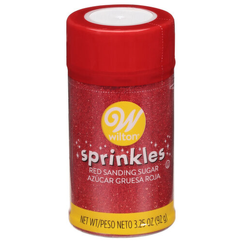 Wilton Red Sanding Sugar Sprinkles, 3.25 oz.