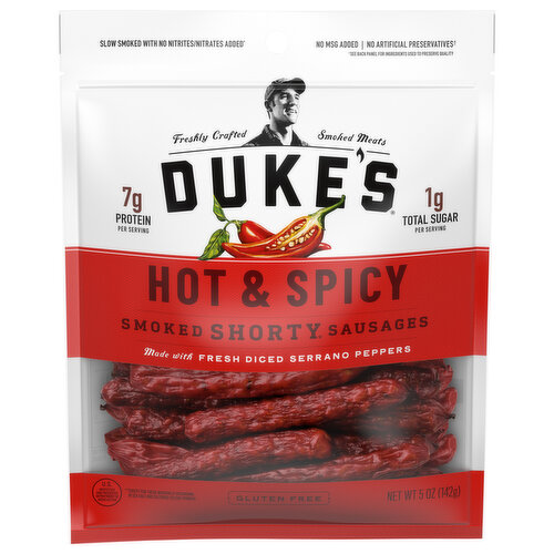 Duke's Hot And Spicy Smoked Shorty Sausages