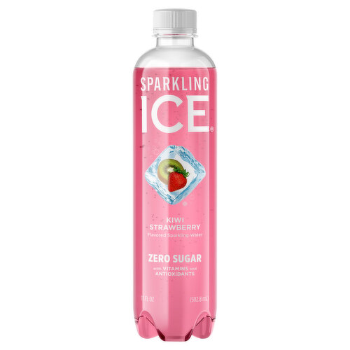 Sparkling Ice Sparkling Water, Zero Sugar, Kiwi Strawberry