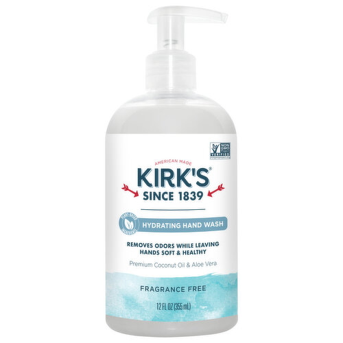 Kirk's Hand Wash, Fragrance Free, Odor Neutralizing
