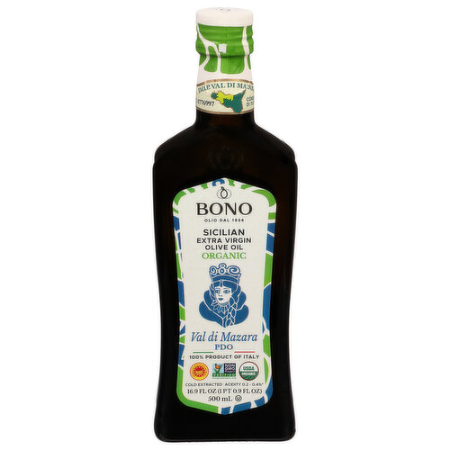 Bono Organic Sicilian Extra Virgin Olive Oil, Val di Mazara PDO