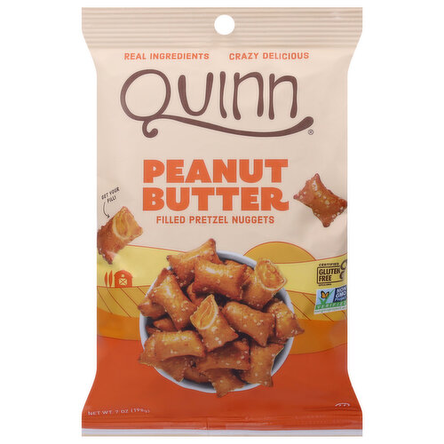 Quinn Foods Quinn Pretzel Nuggets, Creamy Peanut Butter Filled