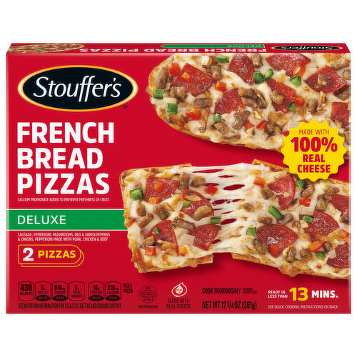 Stouffer's Deluxe French Bread Frozen Pizza