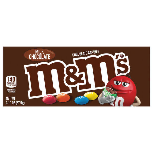 M&M's Milk Chocolate Candy Movie Theater Box