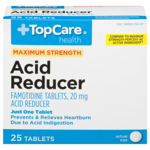 Topcare Max Strngth Famotidine Tablets 20mg