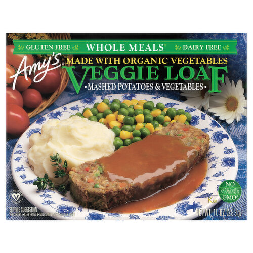 Amy's Kitchen Veggie Loaf & Mashed Potatoes Entree