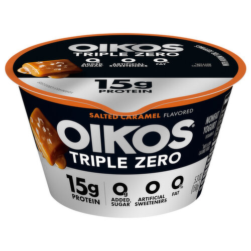 Oikos Greek Yogurt Triple Zero Salted Caramel